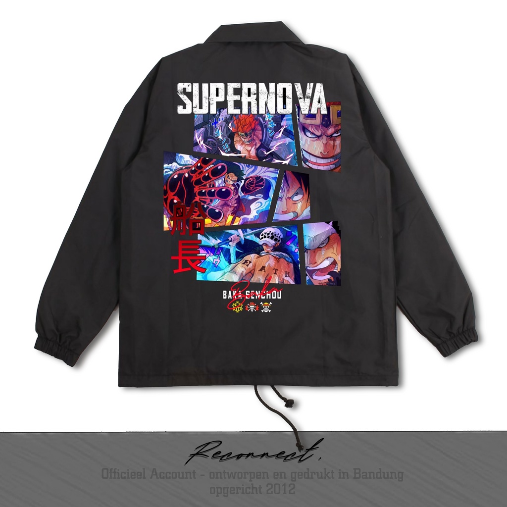 Reconnect Coach Jacket One Piece Baka Senchou Supernova - Unisex Waterproof