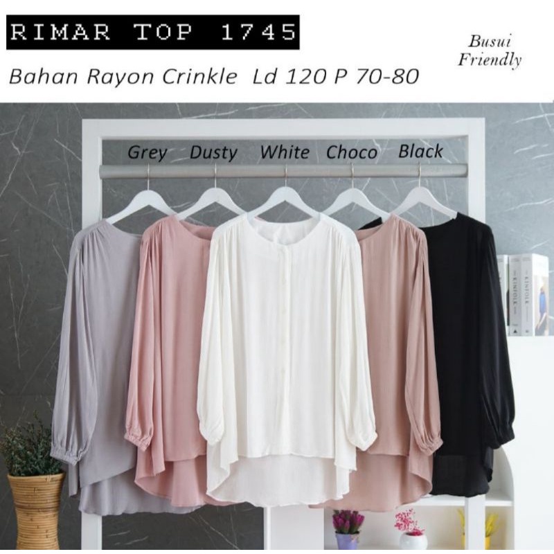 Rimar Top Rayon Crinckle | Blouse Jumbo | Blouse Rayon