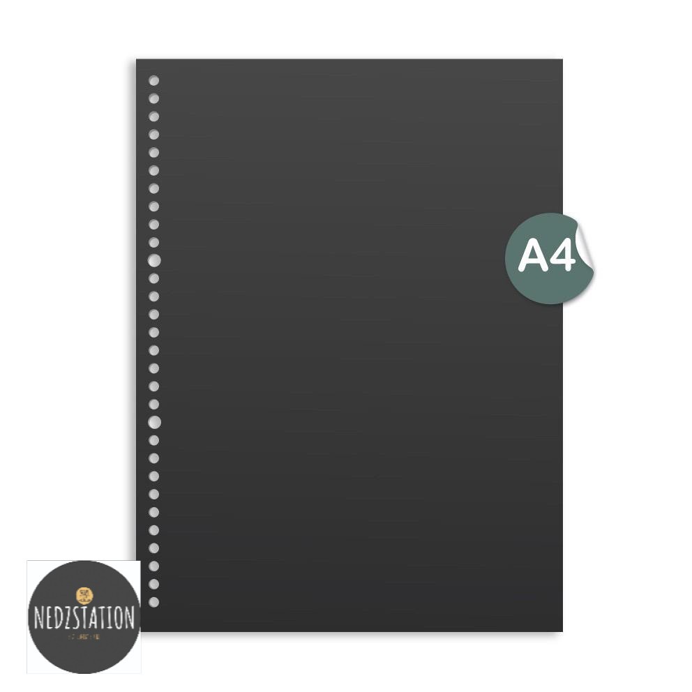 

Loose Leaf A4 Black Paper