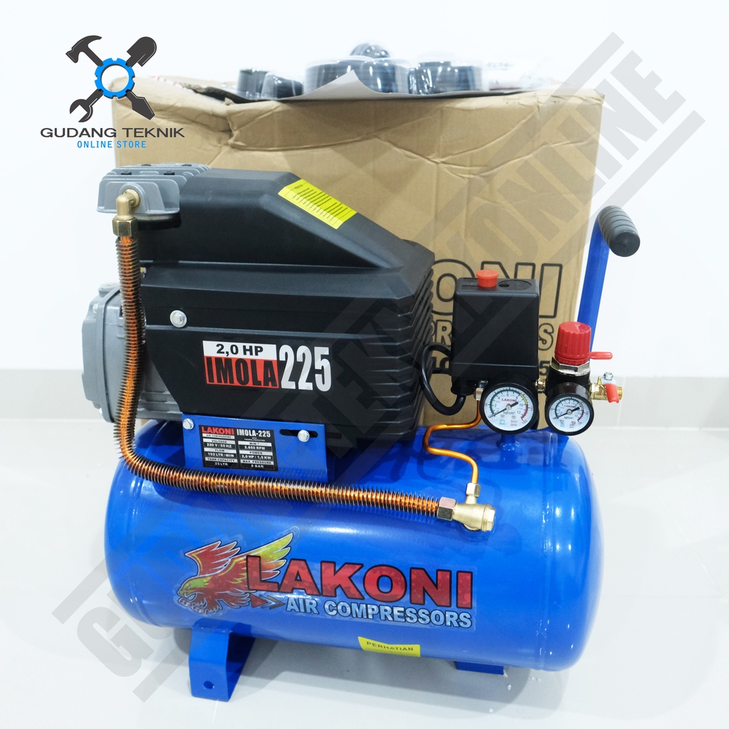 Kompresor Angin Udara 25L LAKONI IMOLA 225 2Hp / Air Compressor IMOLA LAKONI 225 25 Liter 2 Hp
