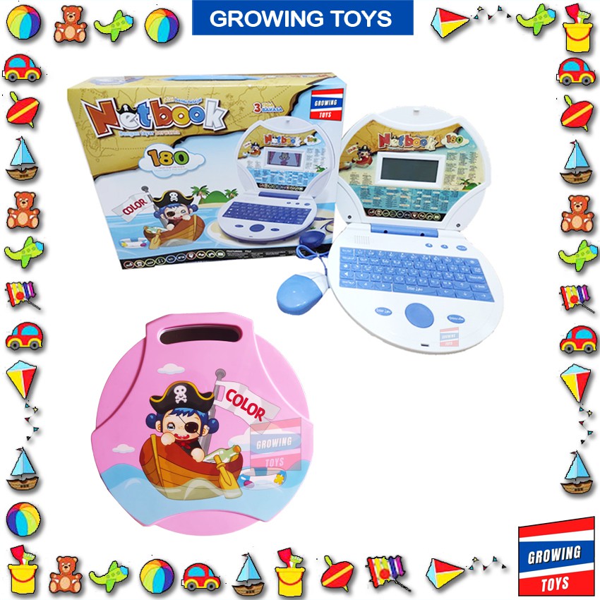 GROWING TOYS Laptop Mainan EDUKASI Anak Multifungsi 3 GROWING TOYS Laptop Mainan EDUKASI Anak Multifungsi 3
