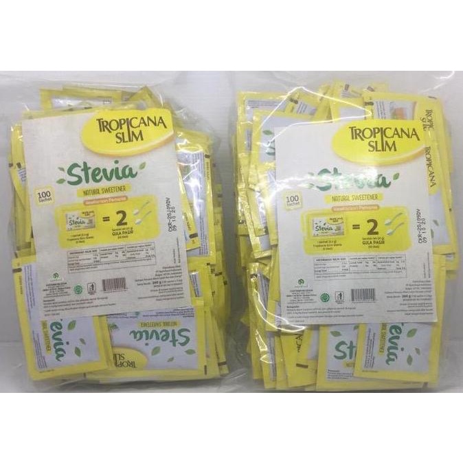 Gula Tropicana Slim Stevia gula diet 100 sachet