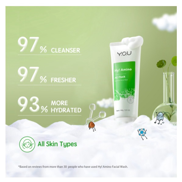 YOU ( Y.O.U ) Hy! Amino Facial Wash Series 100g