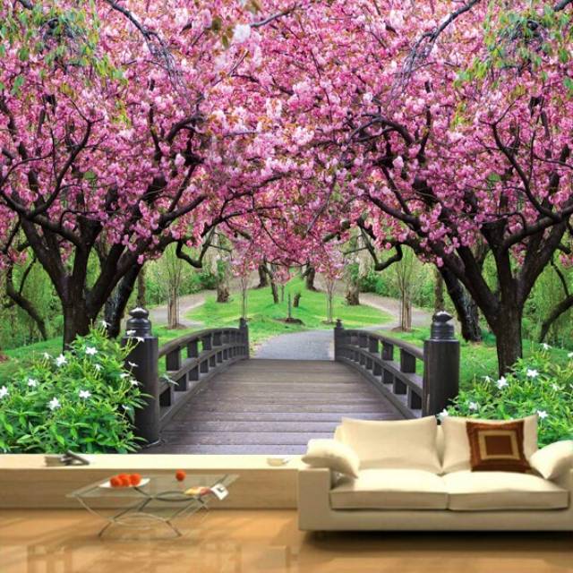 Wallpaper Sakura 3d Shopee Indonesia