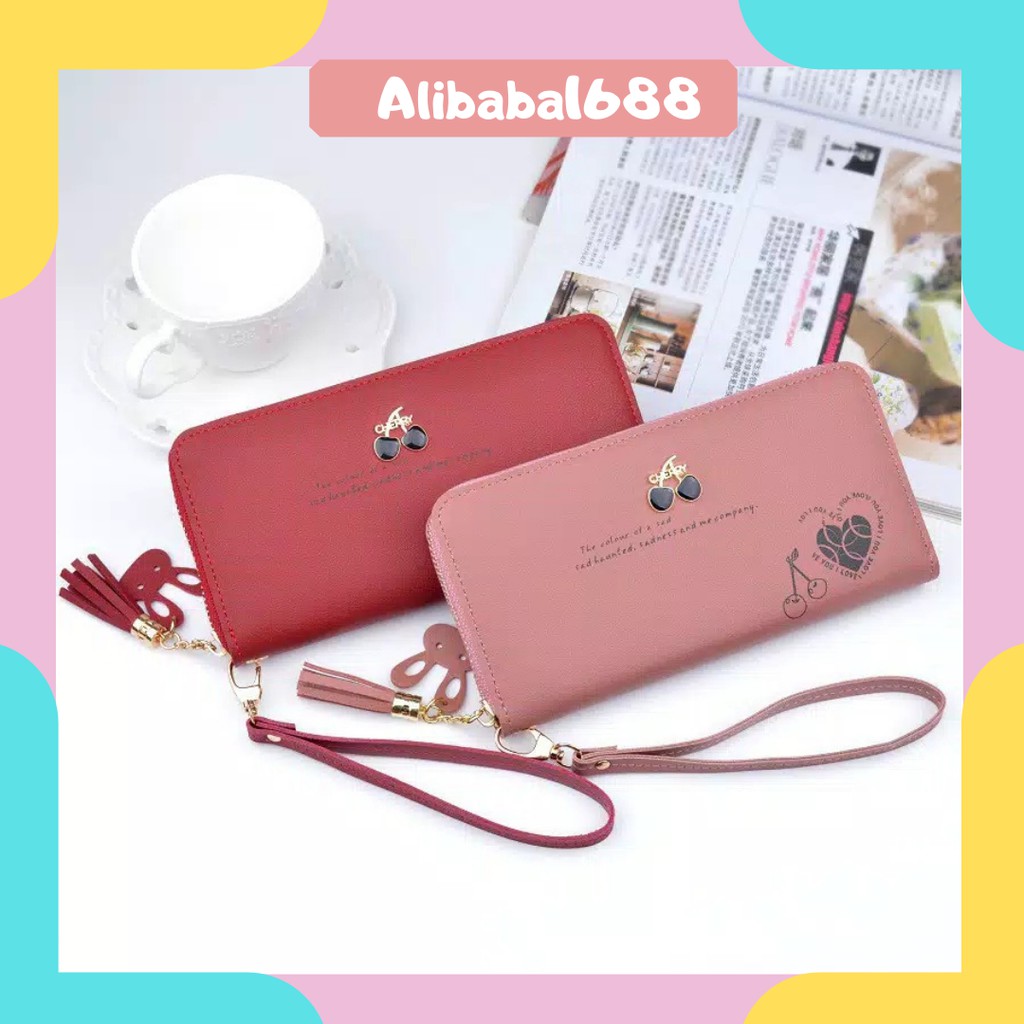 *ALIBABA1688*COD Dompet Wanita Q05 Dompet Wanita Panjang Dompet Import Real Pict Dompet Cantik