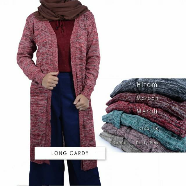 Long Cardy / Kardigan Panjang Kore/ Kardigan Panjang