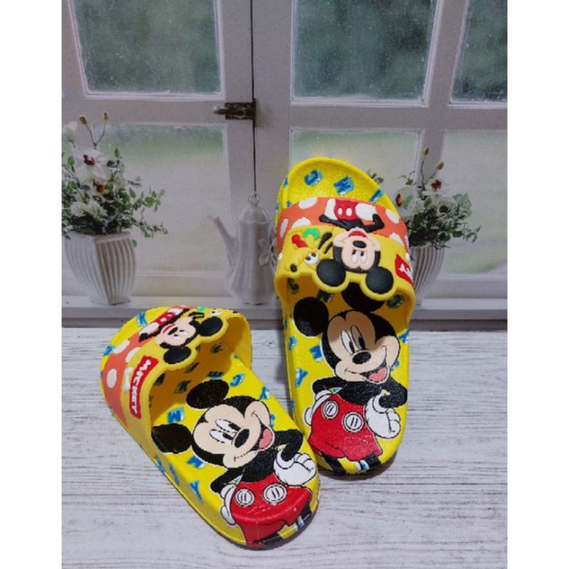 Sandal Jelly Anak Perempuan Selop Anak Perempuan Motif Mickey Sandal Anak Perempuan Import