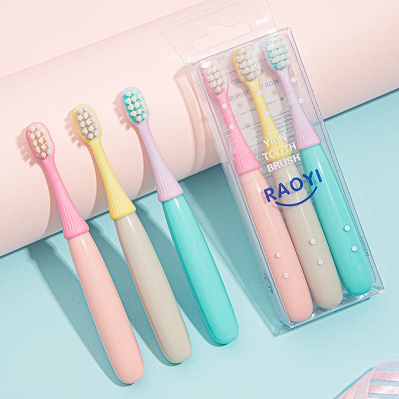 Sikat Gigi Anak Bayi /Kids Toothbrush 3 pcs set 2-6 tahun coolcolor