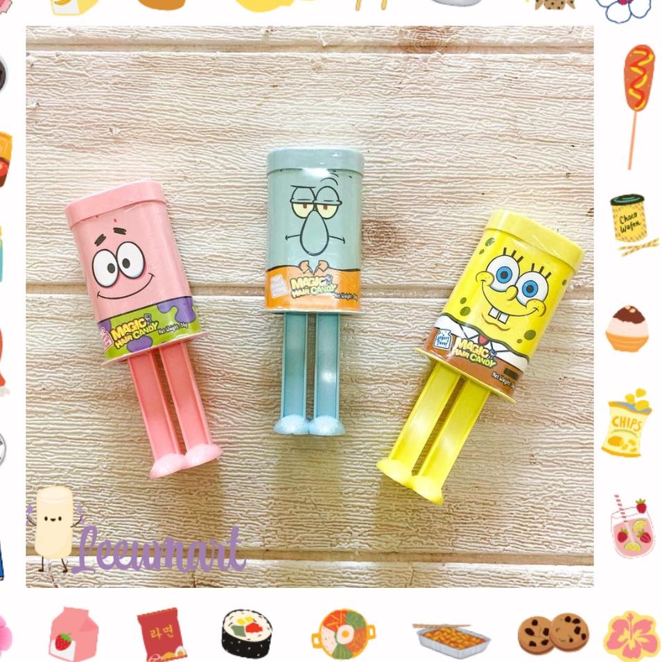 

9.9 Flash Sale Korean Magic Hair Candy / Korea Viral Squidward Spongebob Candy / Magic Hair Candy Viral 