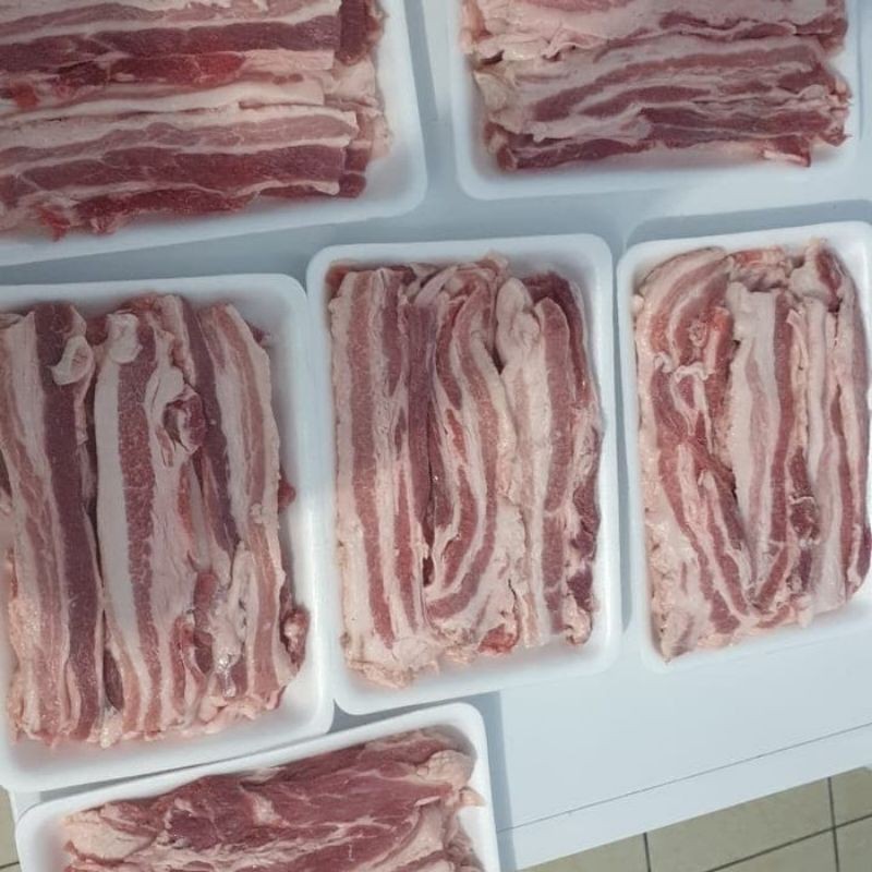 

Daging Babi Slice Pork Belly Samcan 1000Gram