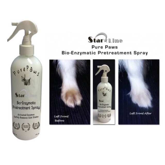 Pure paws bio enzymatic pretreatment spray 473ml