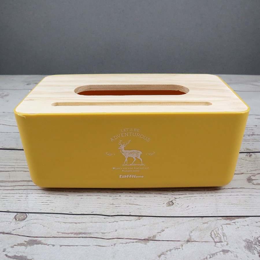 Kotak Tisu Kayu Solid Wooden Tissue Box - ZB02015