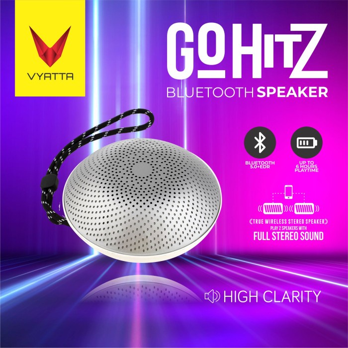Vyatta Go Hitz Tws Speaker - Stereo, Bluetooth, Usb/Tf-Mega Bass