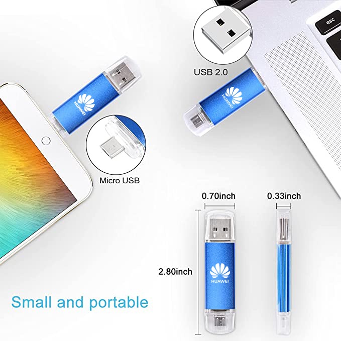 Huawei micro OTG Flash Drive 4GB / 8GB / 16GB / 32GB / 64GB / 128GB / 256GB / 512GB / 1tbtb Multifungsi Untuk Komputer