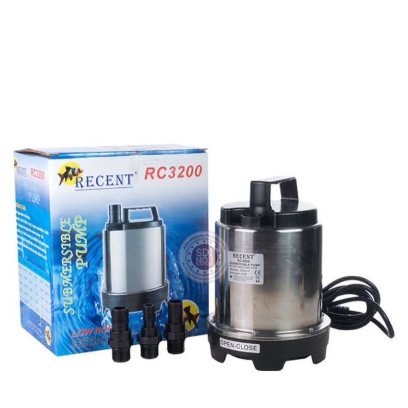 pompa celup air mesin kolam ikan recent rc 3200 stainless