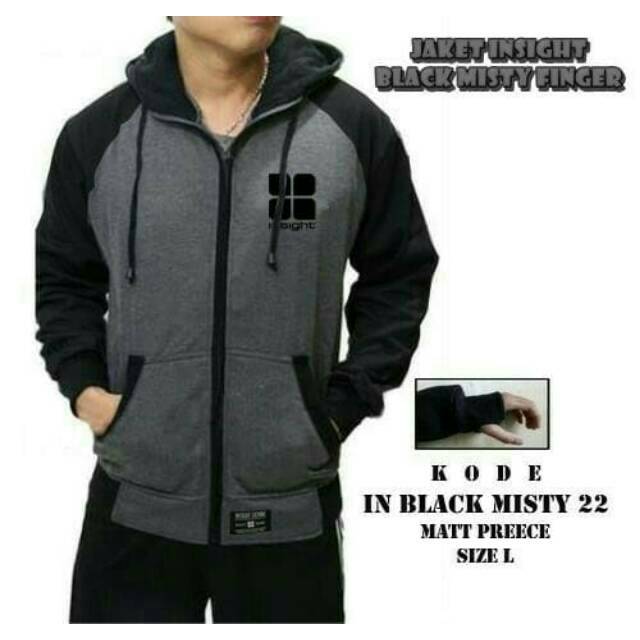 jaket insight black misty