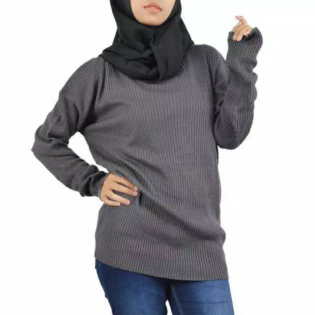 SWEATER RAJUT BOXY ABG PREMIUM ATASAN WANITA