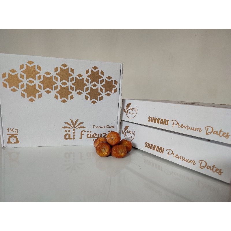 

Kurma Sukari Kotak Al Faeyza 1 Kg || Kurma Sukari Al Qasim Fresh Original Prodduct