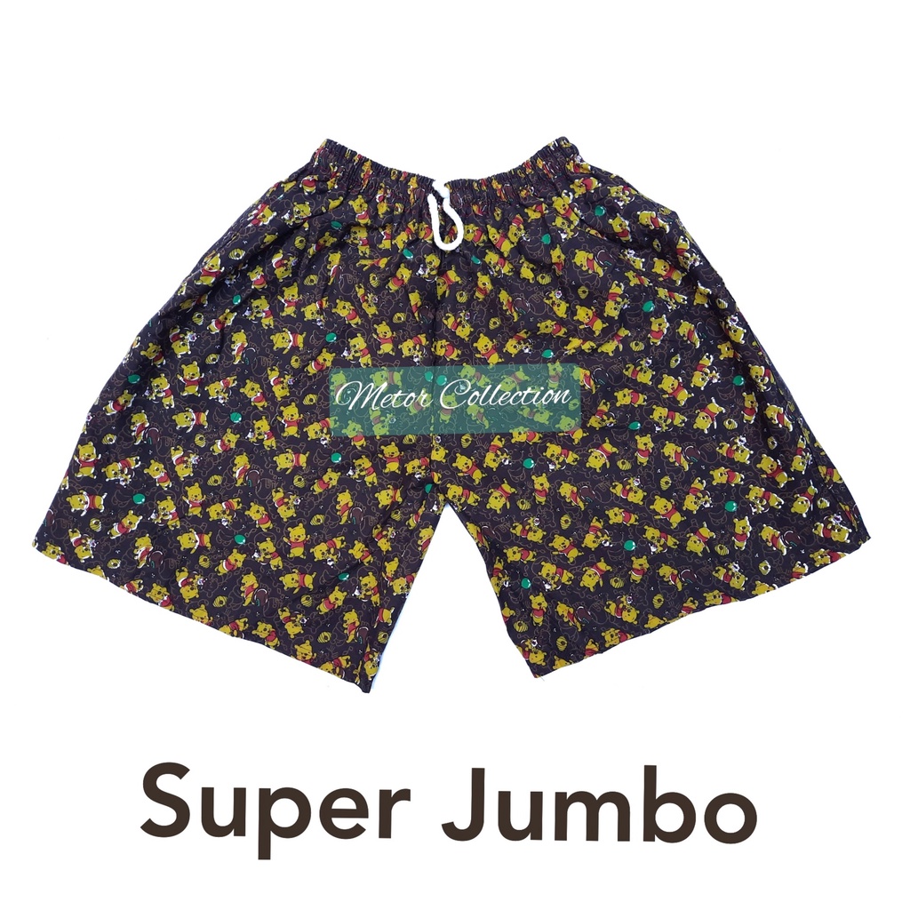 Celana Pendek Motif SUPER JUMBO Kolor Pendek Motif Wanita Kolor SUPER JUMBO