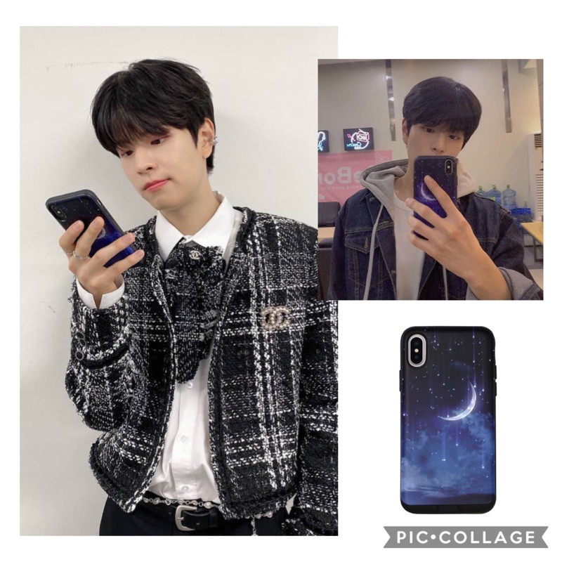 Stray Kids Seungmin crescent moon / night sky custom phone straykids case
