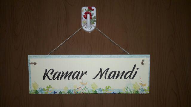 Hiasan Dinding Gantungan Pintu Bahan Mdf 10x30 / Walldecor Poster Kayu Dekorasi Rumah Quotes Unik