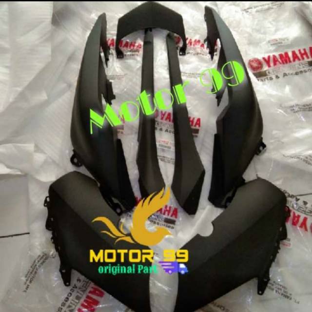 Paket body halus set Xmax hitam dof ori ygp