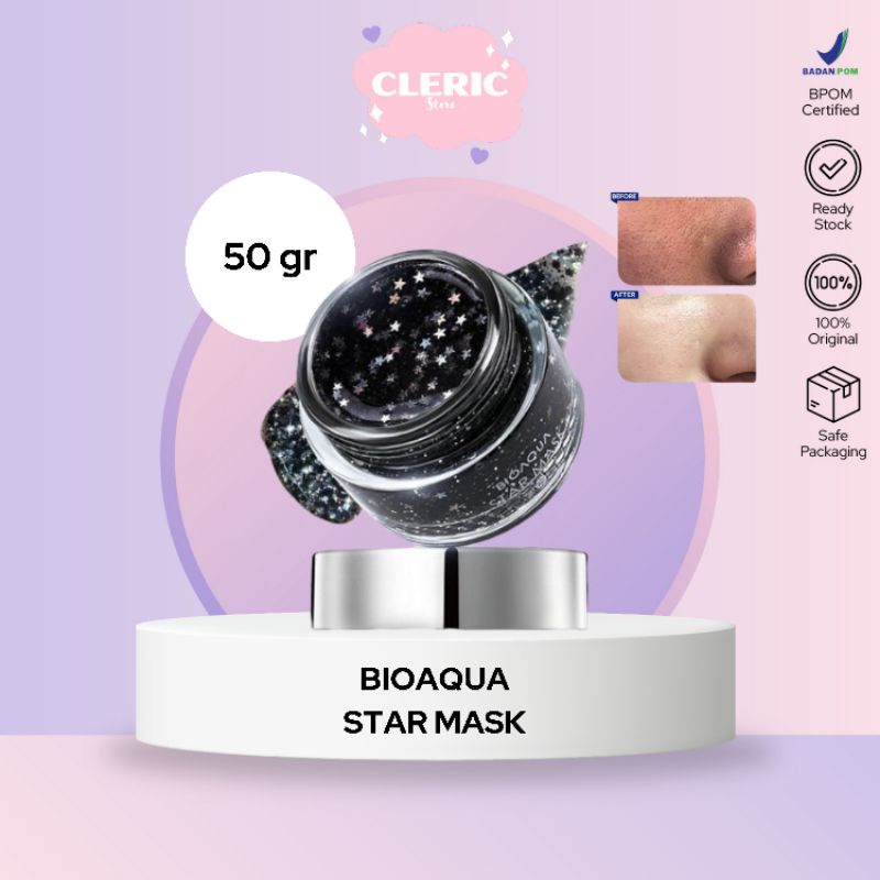 BIOAQUA STAR MASK PEEL OFF BLACKHEAD MASK MASKER KOMEDO