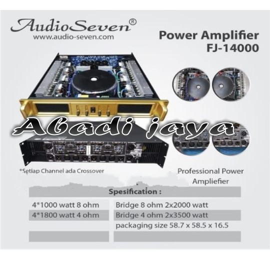 power Audio seven FJ 14000 original best product audio seven fj14000