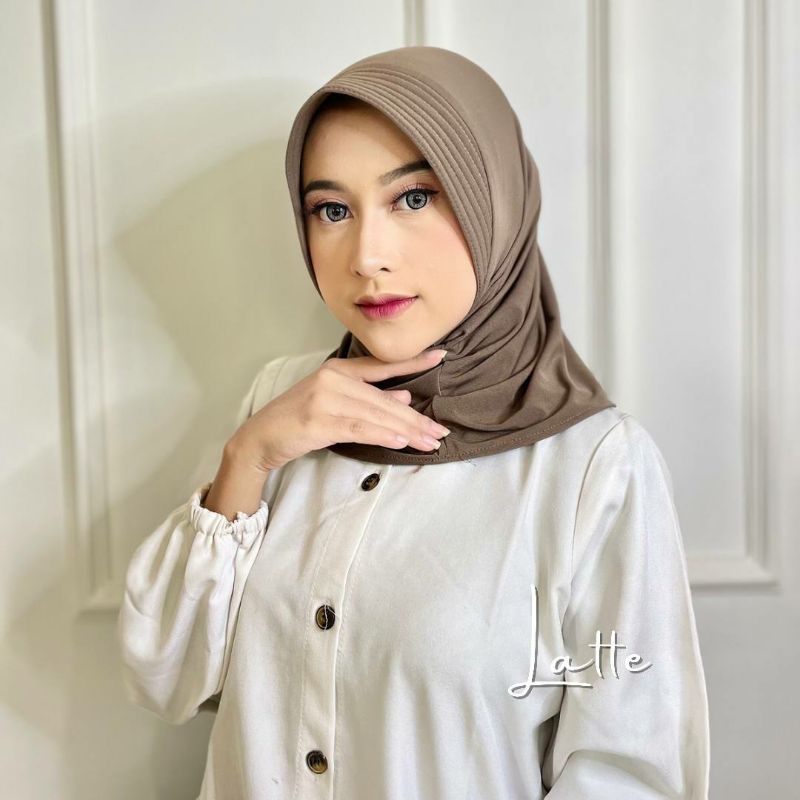 (TRAND) HIJAB Sport Kerudung Jilbap Bergo VOLLY Jersey-2