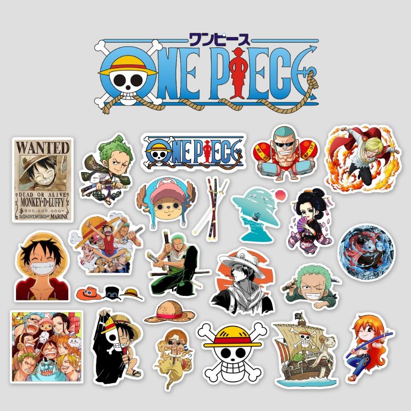 Stiker One Piece Waterproof High Quality | Stiker One Piece | Stiker Aesthetic | Sticker Anime One P