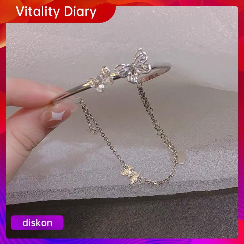 【COD❤️】Gelang Rantai Kupu-kupu Temperamen Gadis Niche Desain All-Match Gelang Pacar Kelas Atas VDY