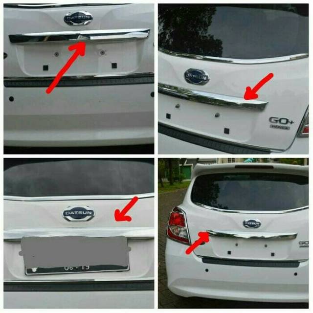 Trunk lid chrome belakang Datsun go jsl