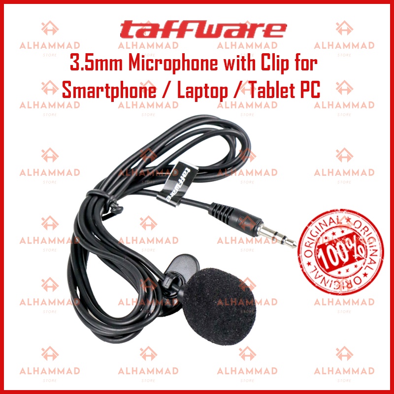 3.5mm Microphone with Clip for Smartphone / Laptop / Tablet PC