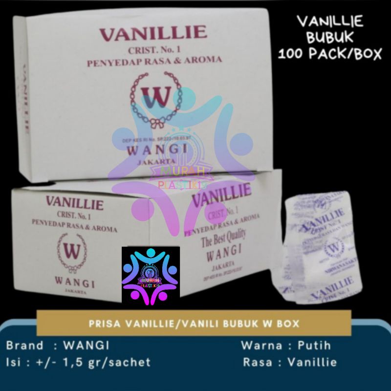 

Vanillie Vanila Vanili Sachet Wangi W Isi 100 Sachet