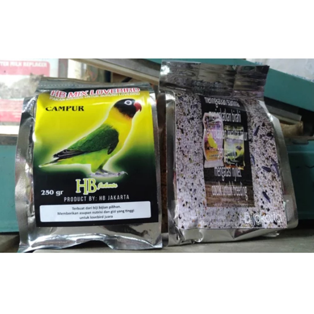 HB MIX LOVEBIRD PAKAN LOMBA & TERNAK LOVEBIRD