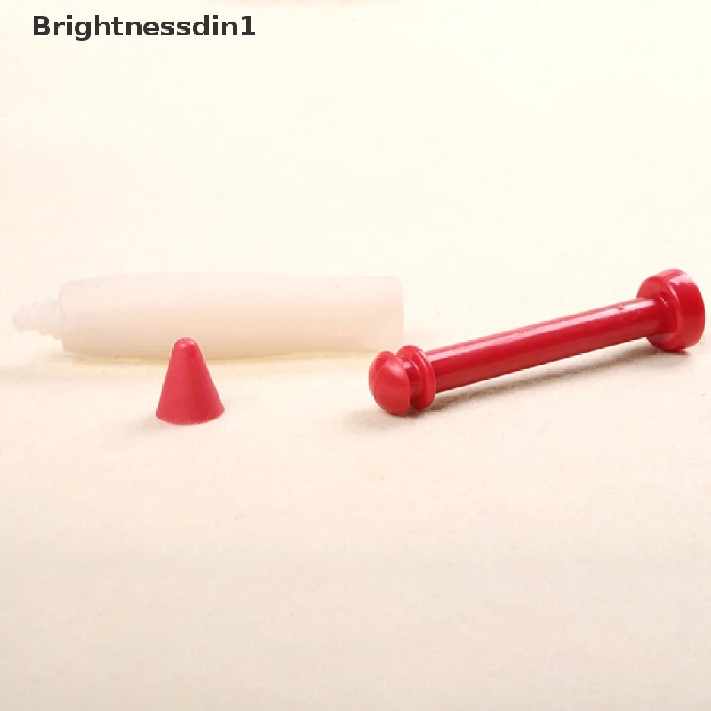 (Brightnessdin1) Pen Icing Piping Bahan Silikon Untuk Dekorasi Kue