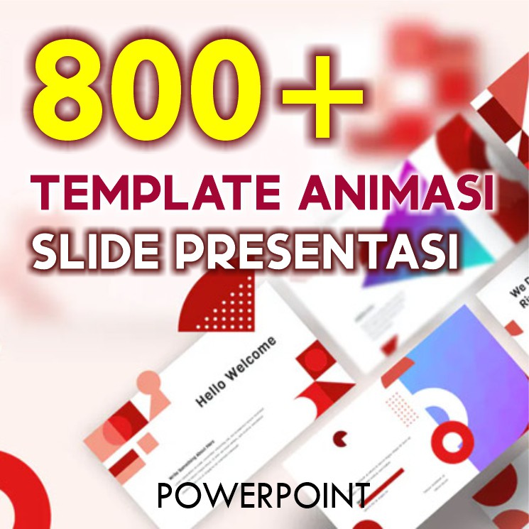 800 Template Animasi  Presentasi Slide Keren  Powerpoint 