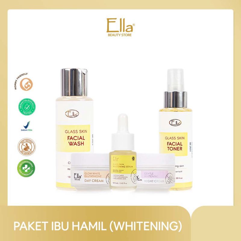 Ella Skincare Paket Ibu Hamil (Whitening) - Paket Glass Skin