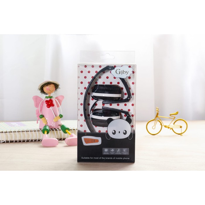 Headphone GJBY EXTRA BASS GJ-04   mic Premium import Original