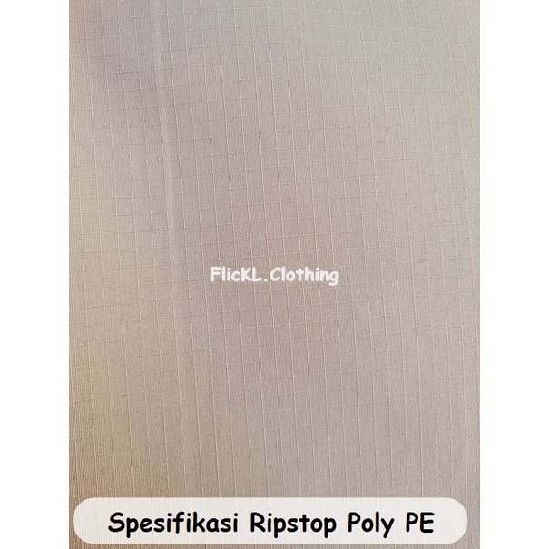 Bahan Kain Ripstop PE Polyster Ripstop Poly PE Kotak Kotak Celana Baju Kemeja Seragam