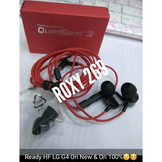 HF Headset Handfree HP LG G4 Quadbeat3 Ori Hetset Hedset Handphone LG Model G 4 Quad Beat 3 Quadbeat