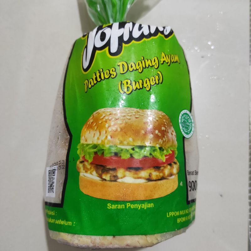 

Jofrans Patties Daging Ayam (Burger) 900 gr