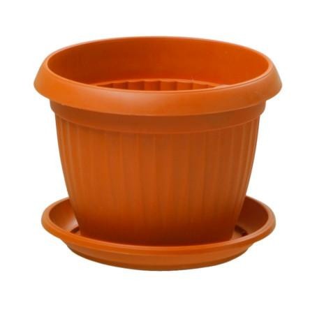 EMBER POT BUNGA FLORENCE + TAPAK 30 CM/WADAH PUPUK TANAM TANAMAN KEBUN BUNGA POHON/PERLENGKAPAN BERKEBUN/POT PVC BERKUALITAS