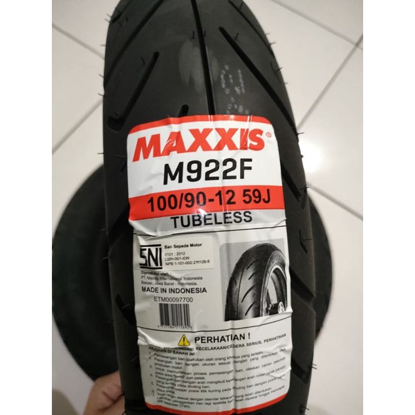 BAN DEPAN NEW SCOOPY RING12 SCOOPY TERBARU SCOOPY 2017 ESP UK 100/90-12 MEREK MAXXIS