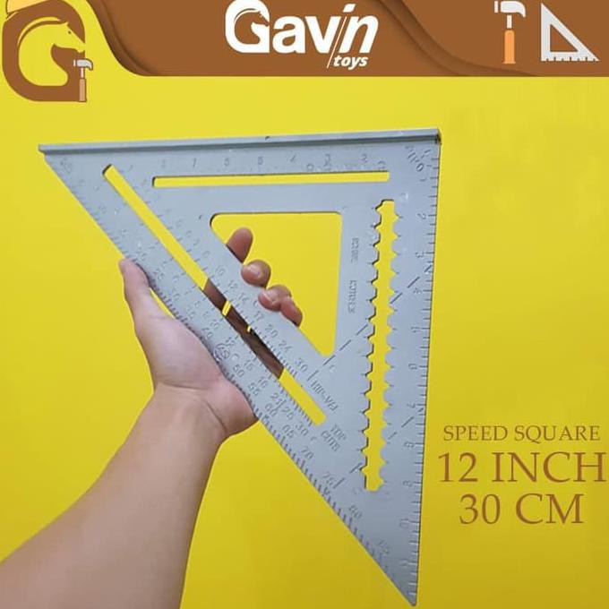 

Speed Square 12 inch Woodworking Penggaris Siku Segitiga Tukang Murah