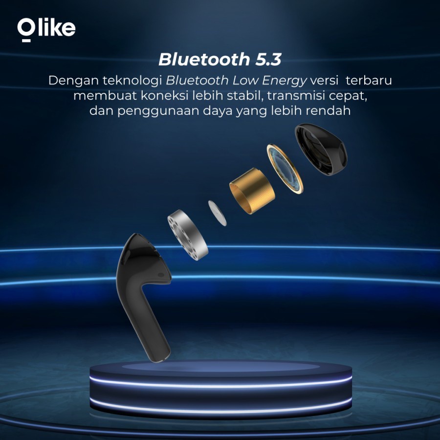 Olike T101 Wireless TWS Earphone Bluetooth - Garansi Resmi