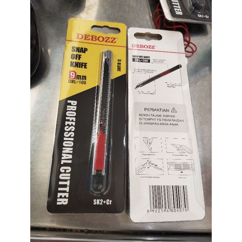 

cutter stainless / cutter kecil debozz DBL-100 9mm snap of knife
