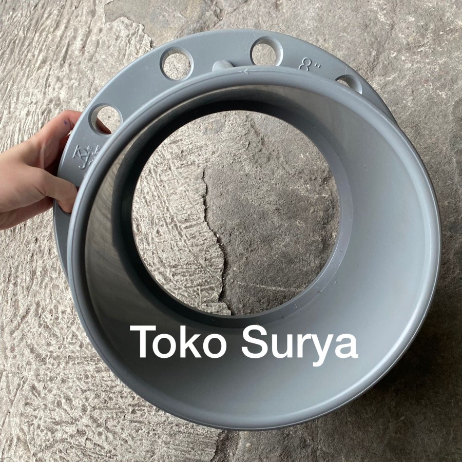 Flange Pipa 8" Flange Sock 8" AW Flange 8" Plendes PVC 8" PVC