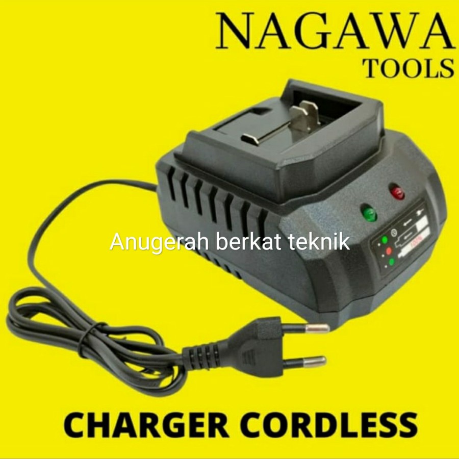 ADAPTER CHARGER MESIN BOR CORDLESS CASAN BATERAI 21 V NAGAWA