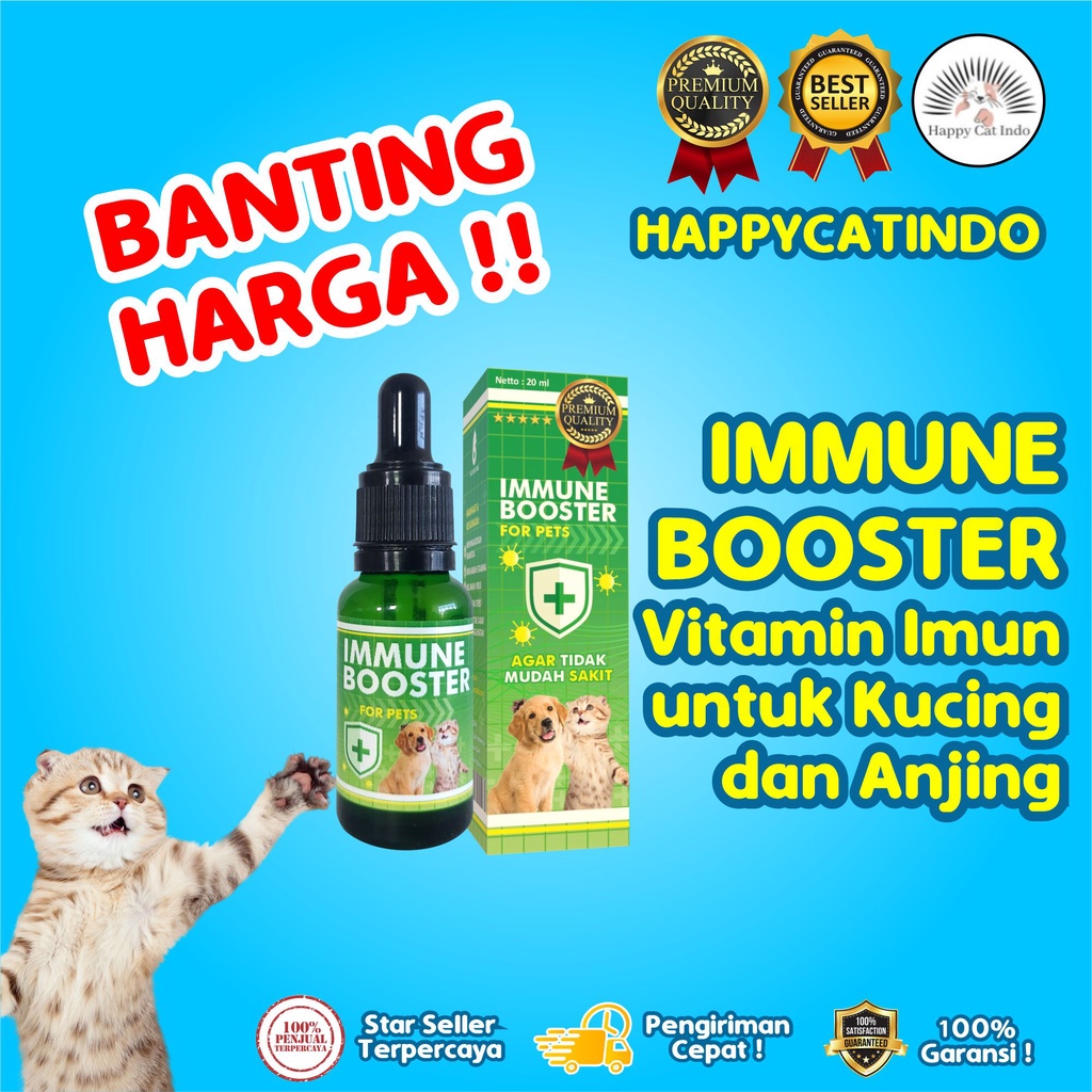 IMMUNE BOOSTER FOR CAT VITAMIN TETES UNTUK MELAWAN VIRUS KUCING ANJING